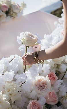 Flower decor by Gorgeous LA Weddings