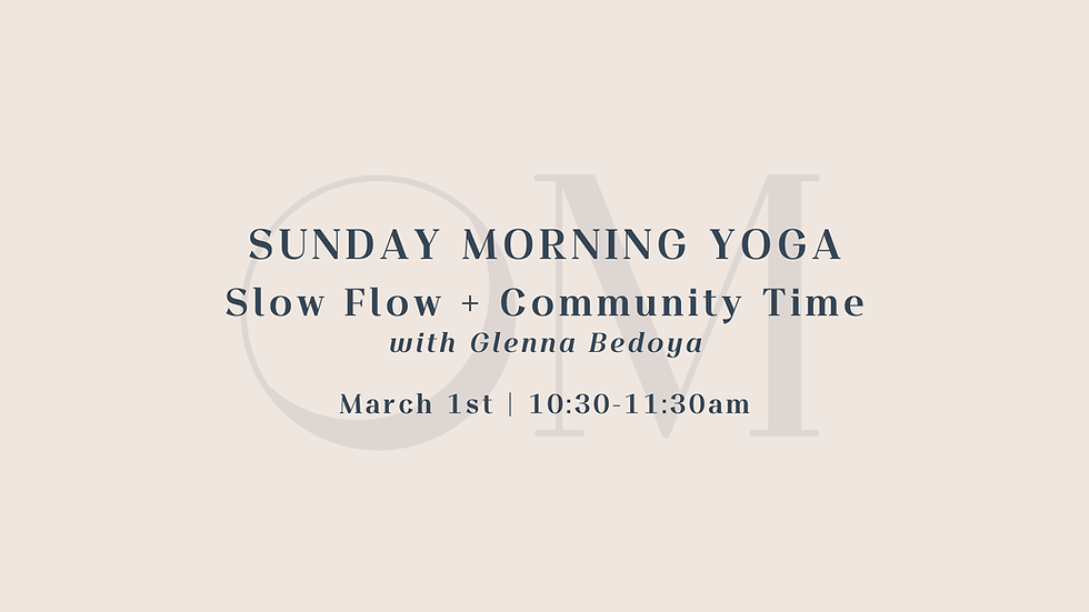 Sunday Morning Yoga!  