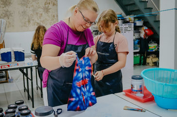 GIGIPAYNE Studio in Sathorn, Bangkok, during the Colorful Ice Dye workshop