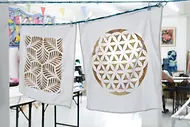 Katazome — Students during Katazome Workshop at GIGIPAYNE Studio in Bangkok
