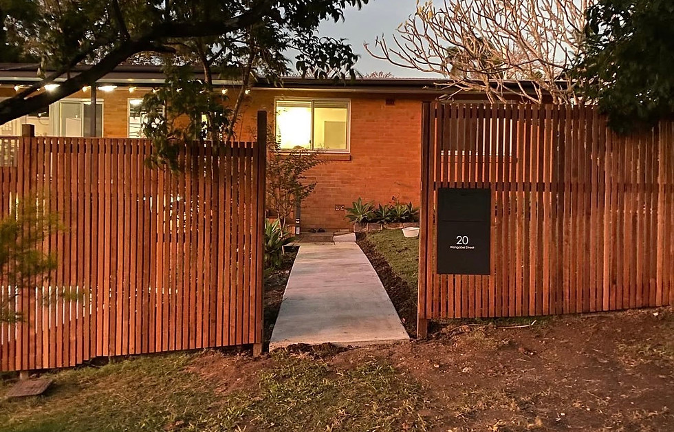 Timber fencing