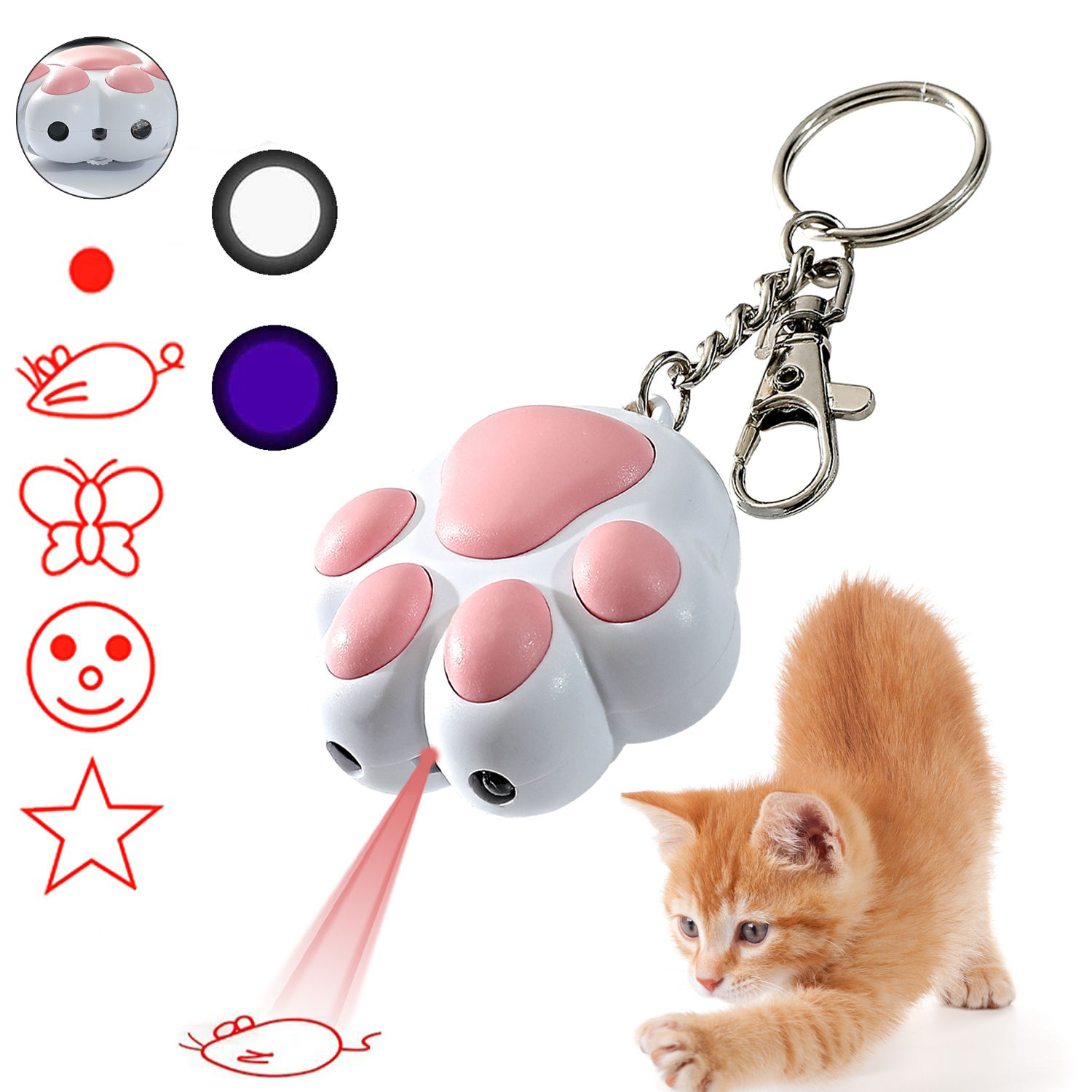 Multifunctional USB Charging Interactive Cat Toy