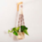 Two Colour pot holder taupe and Vanilla