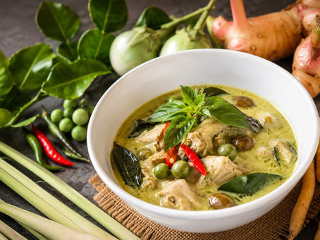 Authentic Thai Green Curry Kang Kiew Wan cooked from scratch