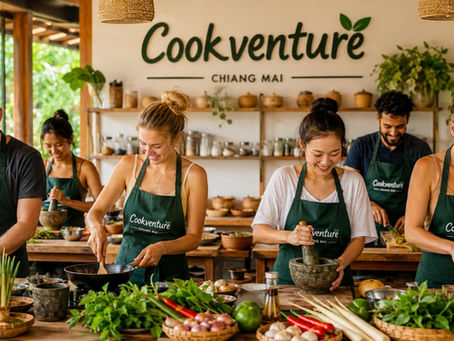 Premium small-group Thai cooking class in Chiang Mai at Cookventure Home Cooking Studio.