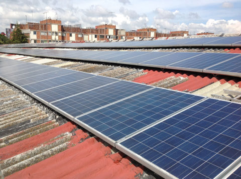 Energía solar a gran escala para la industria en Tlalnepantla.