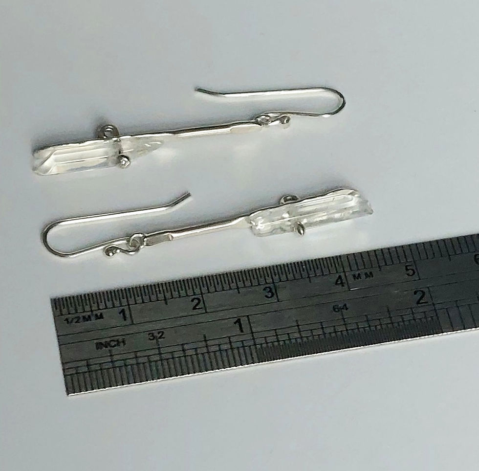 Thumbnail: Sterling Silver Dangle Earrings