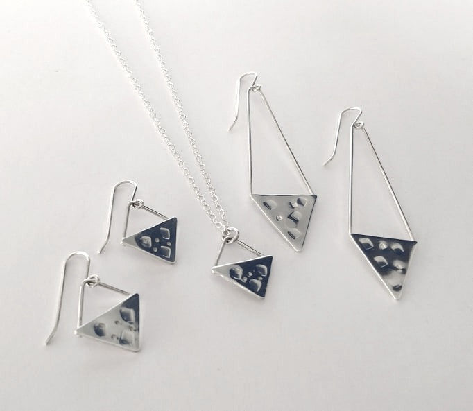 Thumbnail: Sterling Silver Dangle Earrings