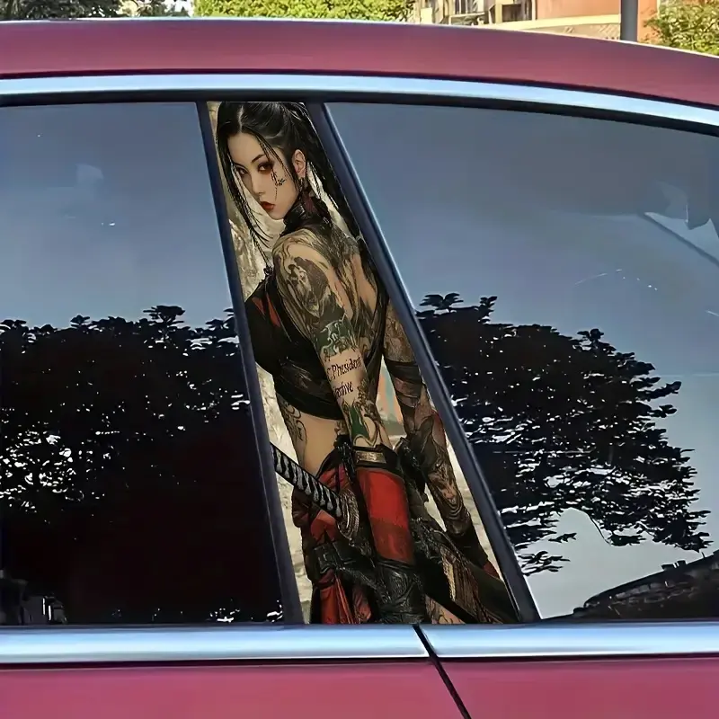 Thumbnail: Dominant Lion Dark Crown Center Pillar Car Door And Window