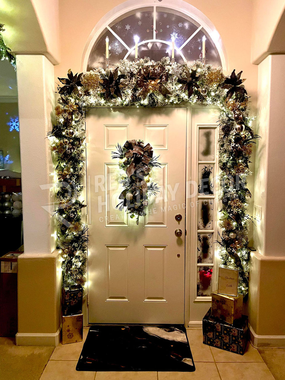 Black & Gold Majestic Doorway