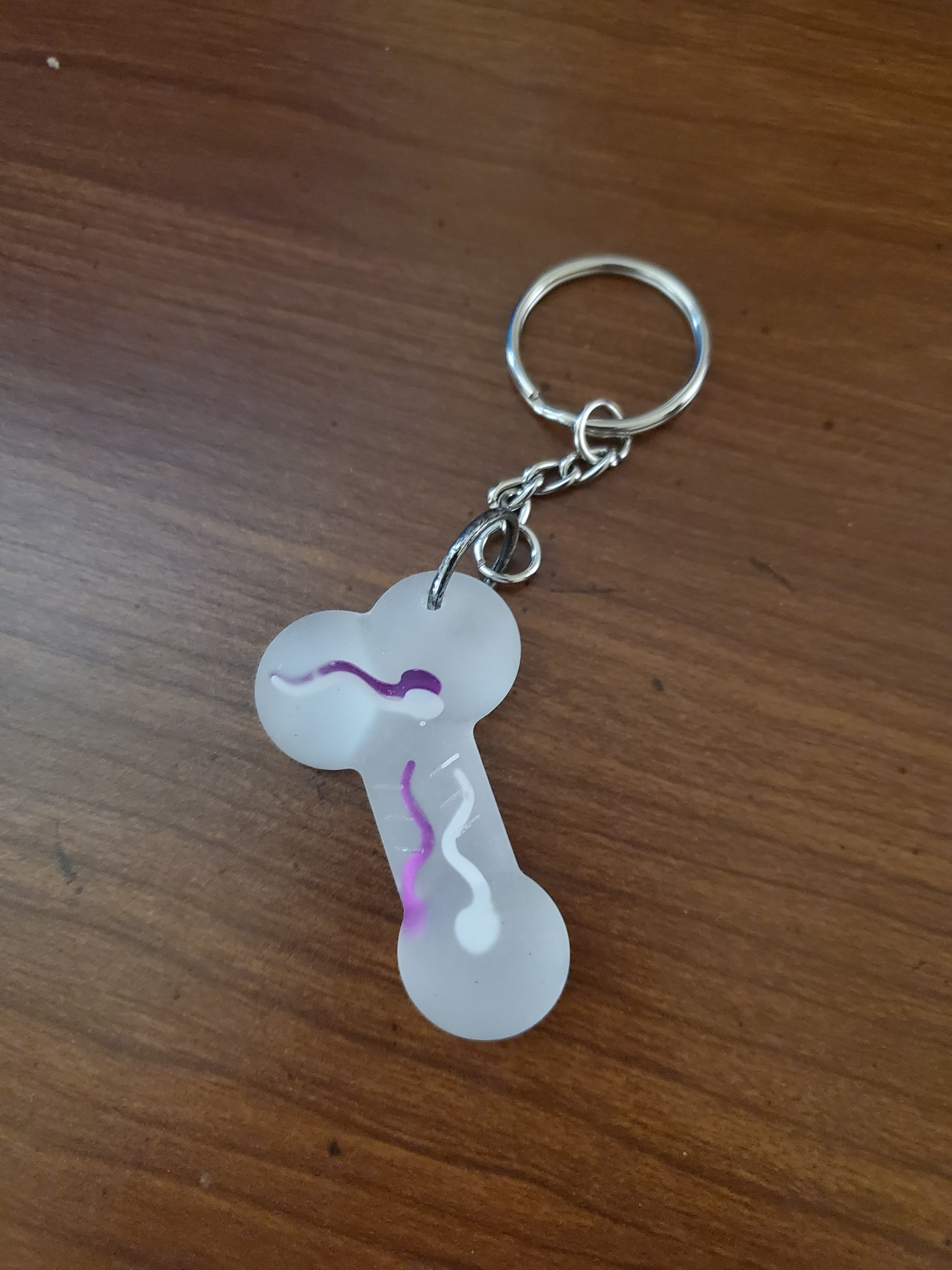 Penis Keyring with Sperm