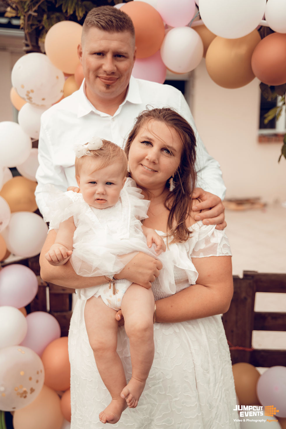 Parents de Giulia avec leur fille