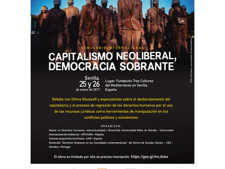 Seminário internacional – “CAPITALISMO NEOLIBERAL, DEMOCRACIA SOBRANTE”