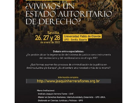 Seminário Internacional – ¿VIVIMOS UN ESTADO AUTORITARIO DE DERECHO?