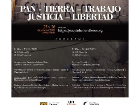 Seminário Internacional – PENSAMIENTO CRÍTICO Y DERECHOS HUMANOS – PAN – TIERRA – TRABAJO – JUSTICIA – LIBERTAD