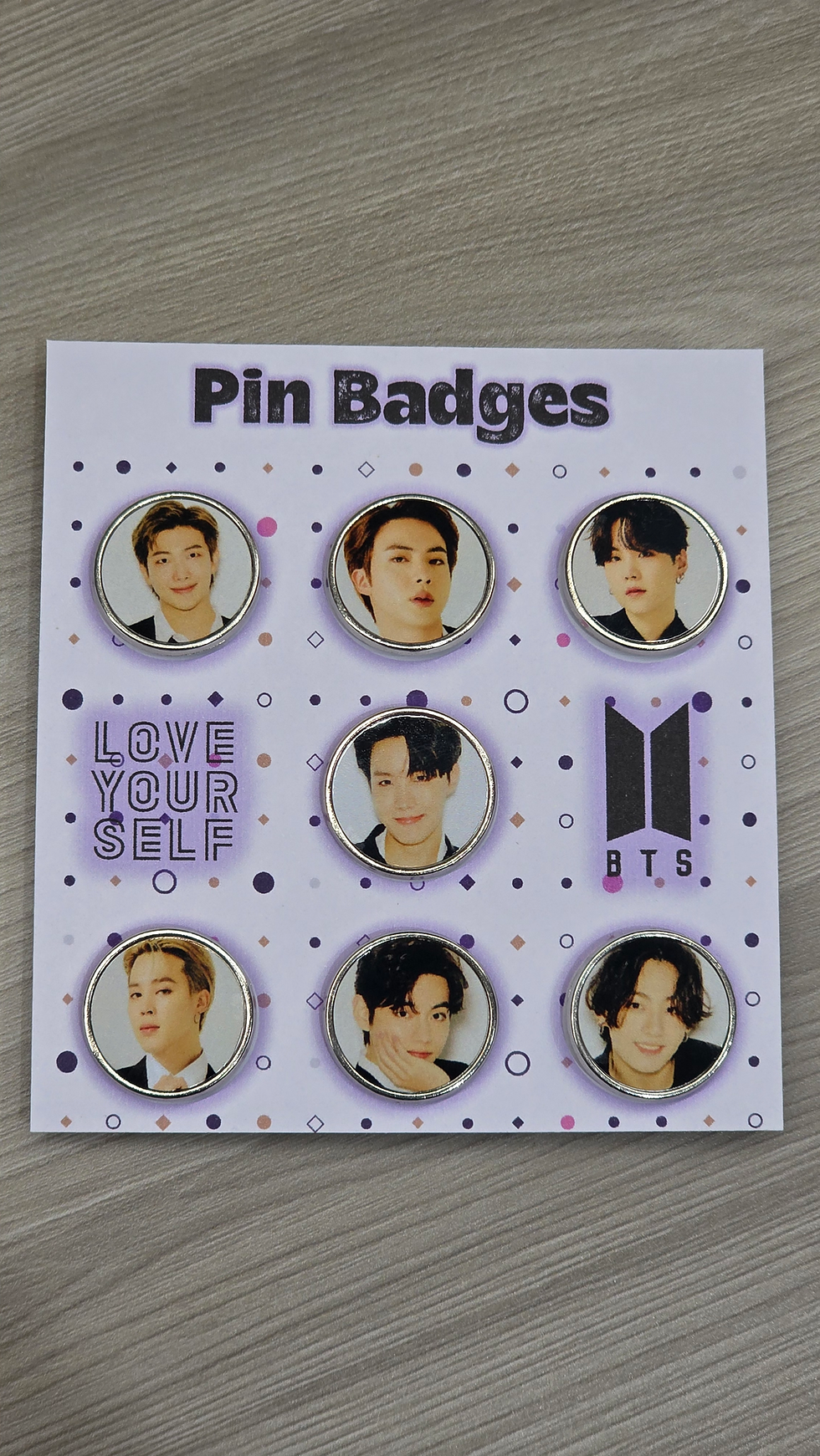 BTS Pin Badges Set 4