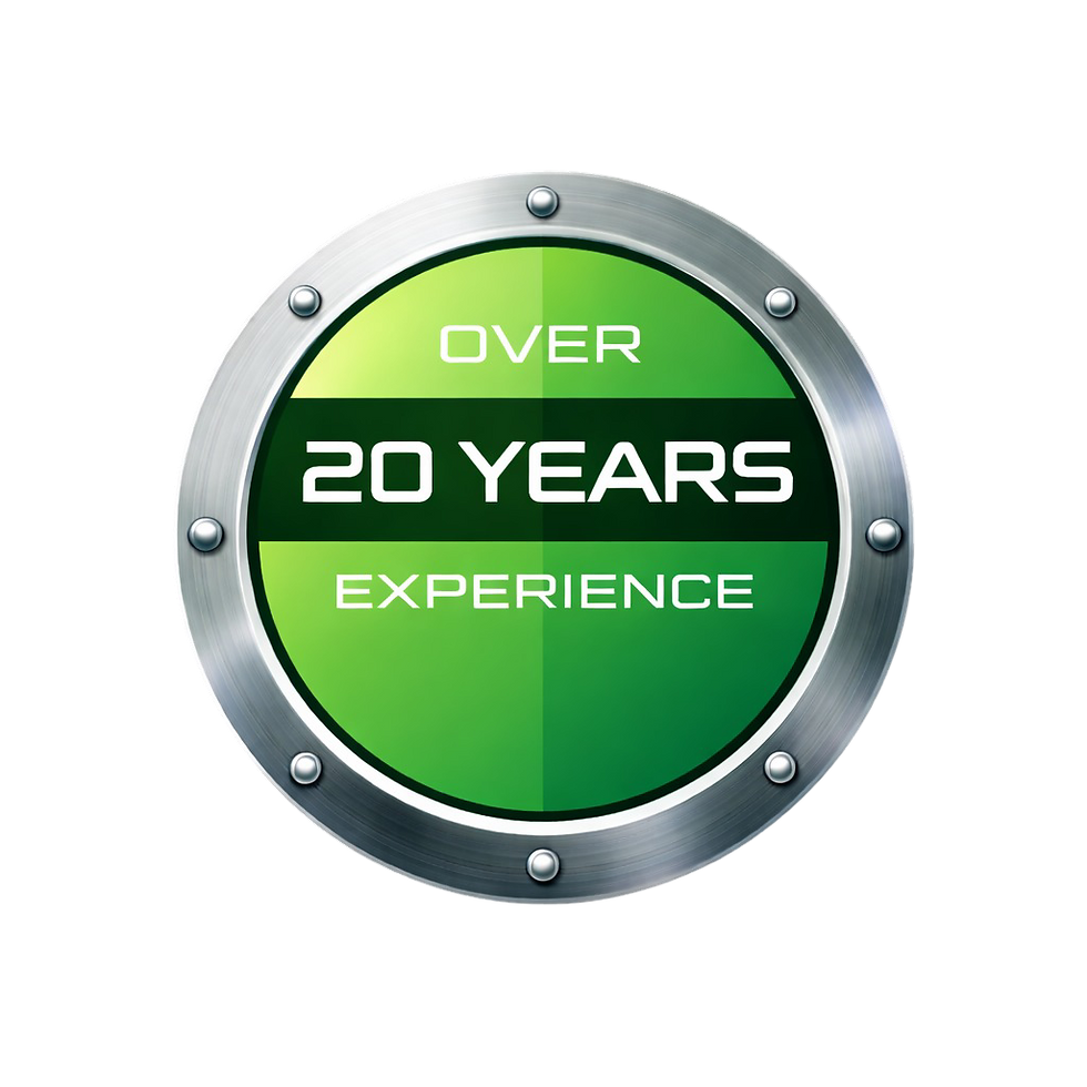 Over 20 years experience