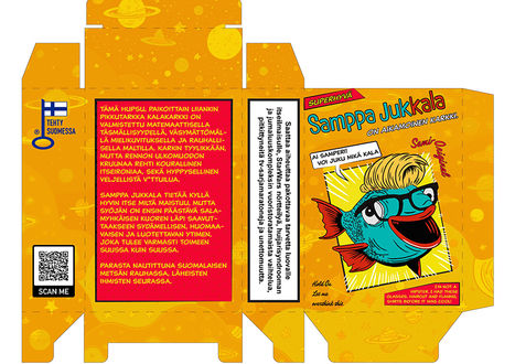 Sarjakuvamainen karkkiaski