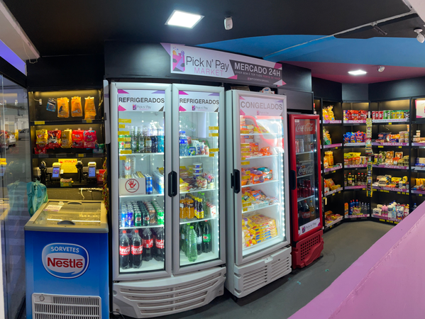 minimarket completo, mercado dentro do condomínio