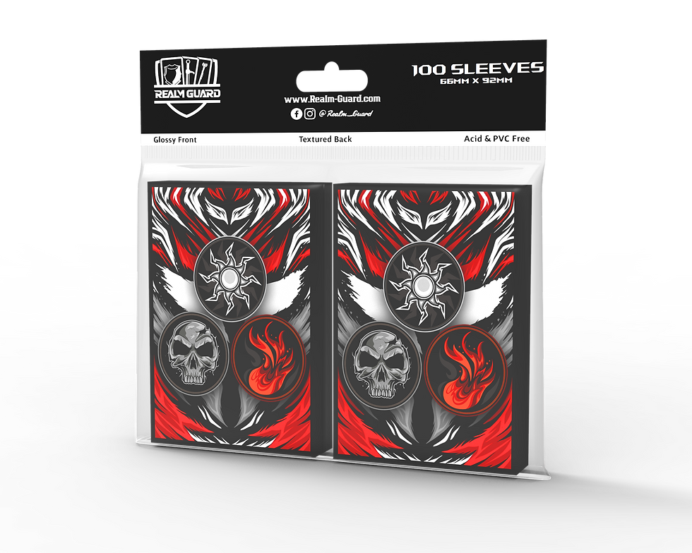 White Black Red (Textured)