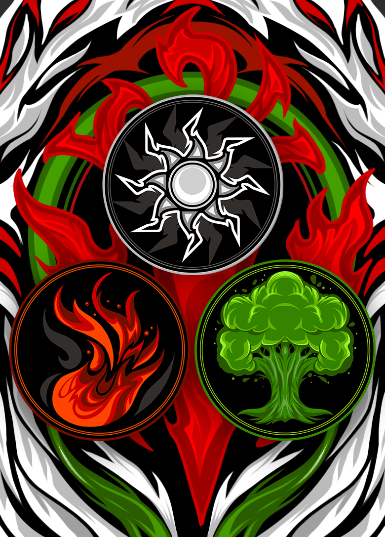 White Red Green (Textured)