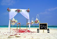 jamaica beach ceremony set up