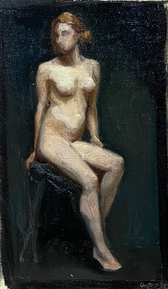 Saara Knapp, color value study 2021, oil on canvas