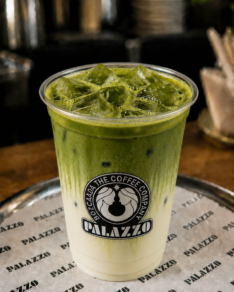Iced Matcha Latte Palazzo Bozcaada