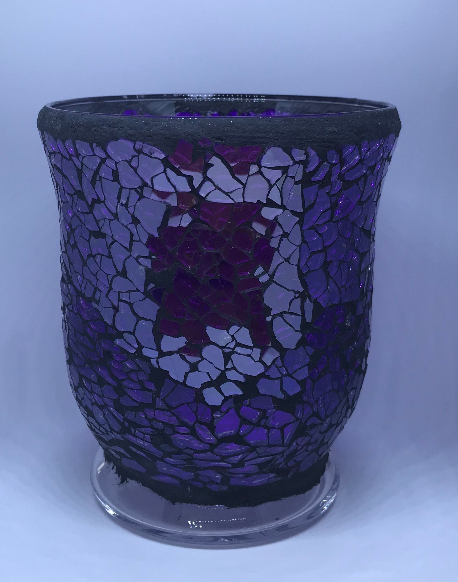 Mosaic Purple Crackle Hurricane