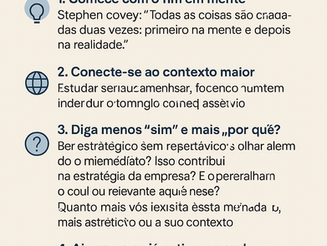 Como desenvolver visão estratégica e intencionalidade na atuação?