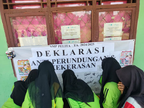 Komitmen Bersama: Deklarasi Anti-Kekerasan dan Perundungan di SMP Pelita Menjadi Langkah Awal Menuju Sekolah yang Aman dan Harmonis