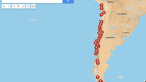 Mapa chileno de los delitos de abuso sexual y de conciencia cometidos en entornos eclesiásticos.