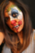 Crazy Clown Halloween Makeup