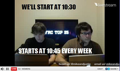 Mike and Justin in the Morning starts at 10:45 Every Week