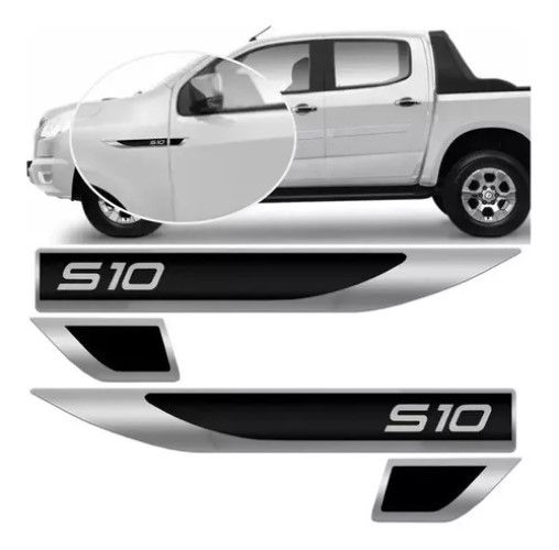Emblema Lateral Resinado Chevrolet S-10