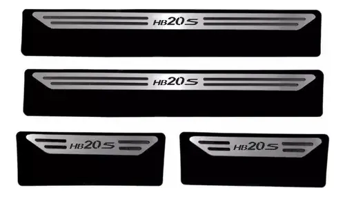 Cubre Zócalo Acero Inoxidable Hyundai Hb20s 4 Puertas
