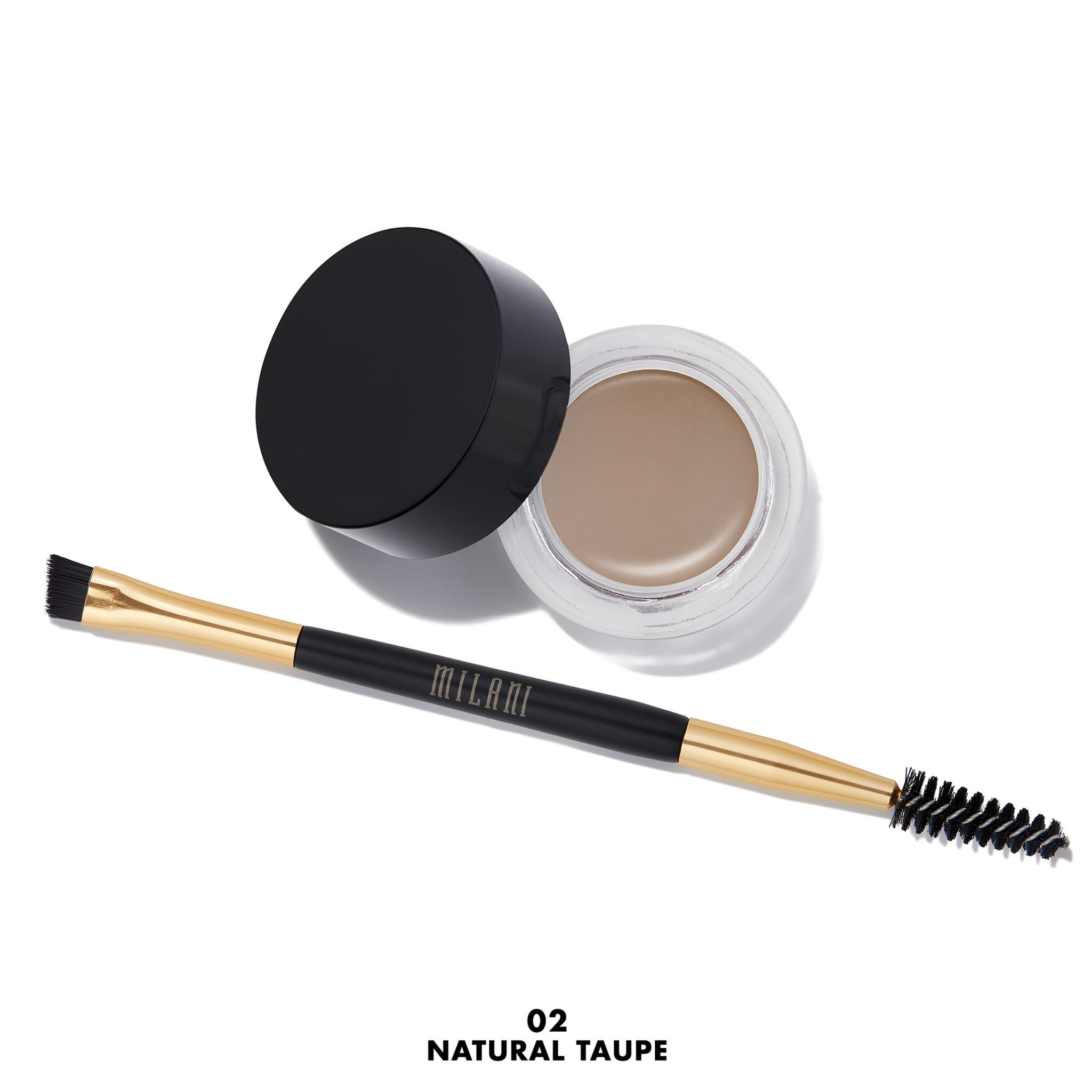 MILANI - POMADA PARA CEJAS CON BROCHA STAY PUT BROW COLOR NATURAL TAUPE