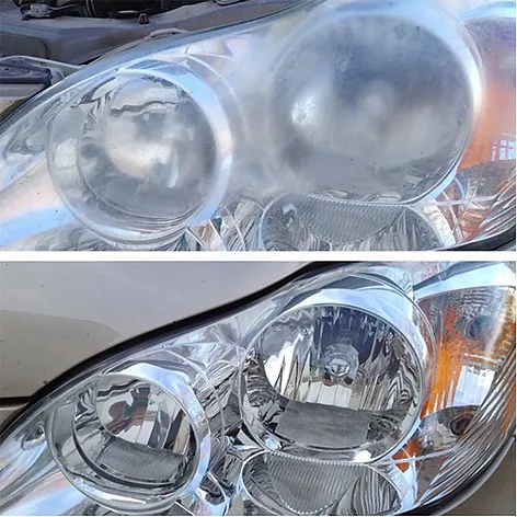 Headlight Restoration- before and after look