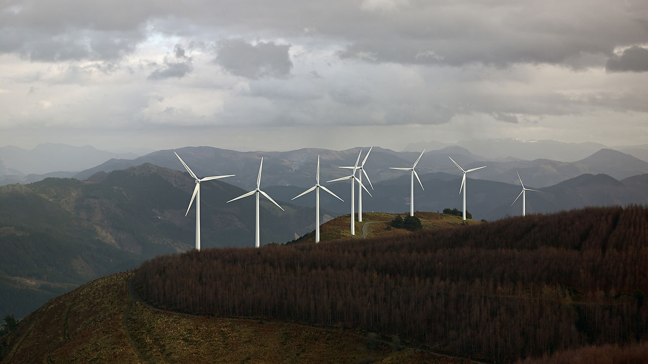 Wind Turbines in the Mountains