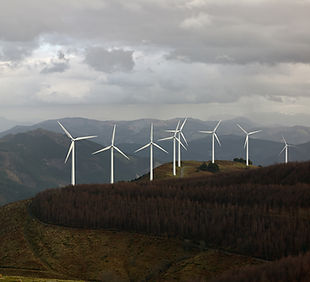 Wind Turbines in the Mountains