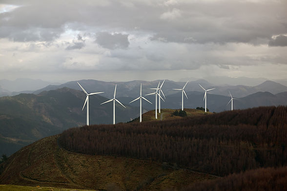 Wind Turbines in the Mountains