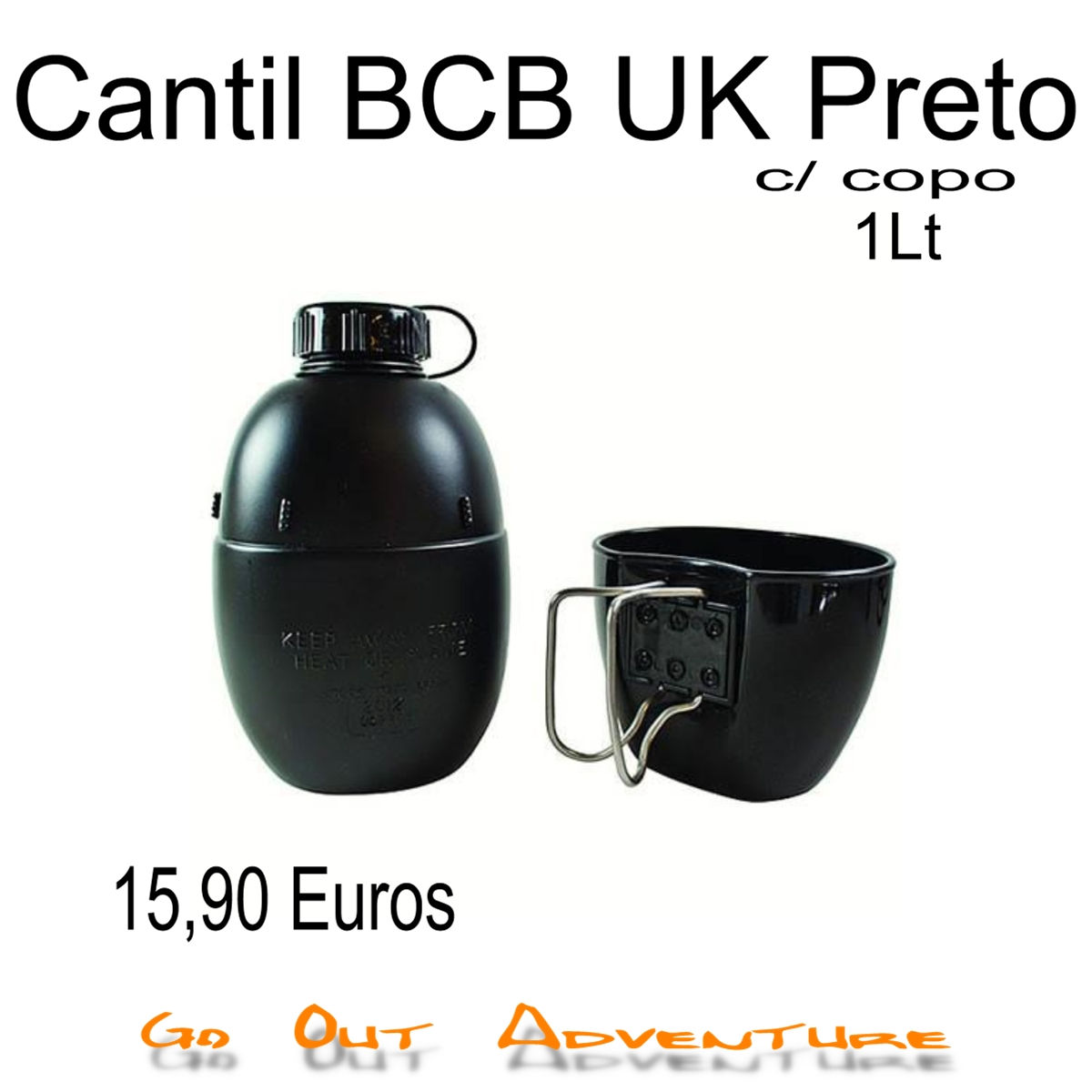 Cantil BCB UK Preto c/ copo