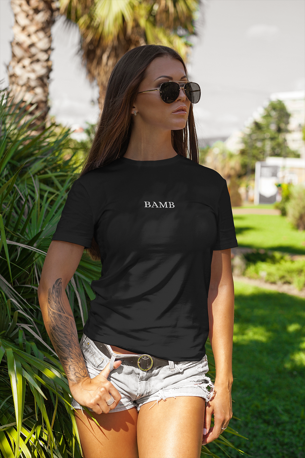 Unisex organic cotton t-shirt w/ embroidered BAMB