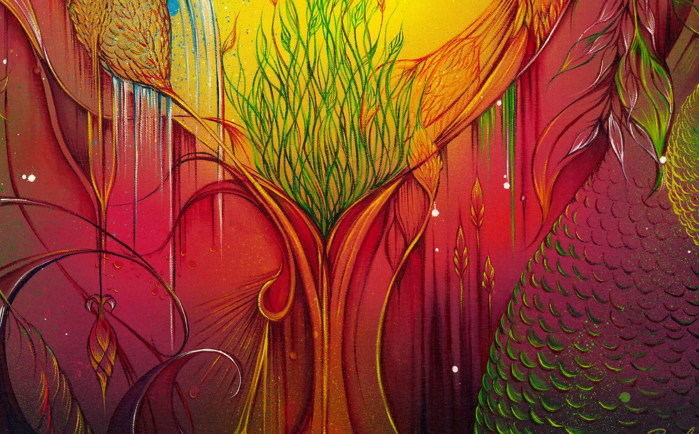 Thumbnail: Heartspace- "Unique" Print on Canvas