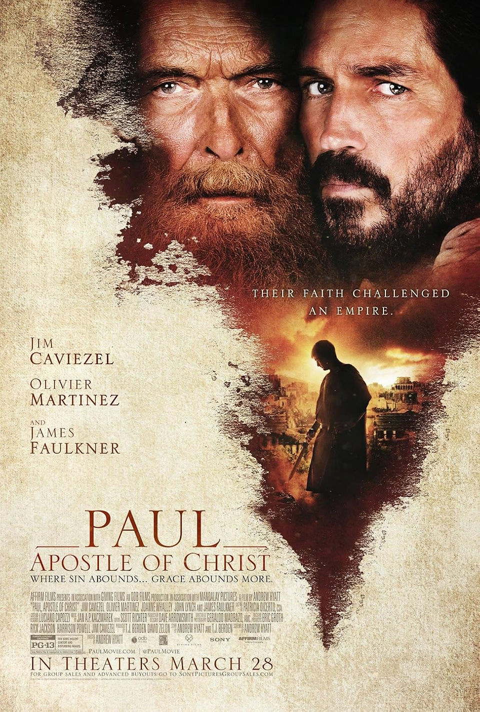 Poster for Paul Apostle of Christ movies