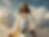 Illustration of a majestic figure wearing a golden crown, riding a white horse against a dramatic sky filled with fluffy clouds, exuding an aura of grace and divinity.