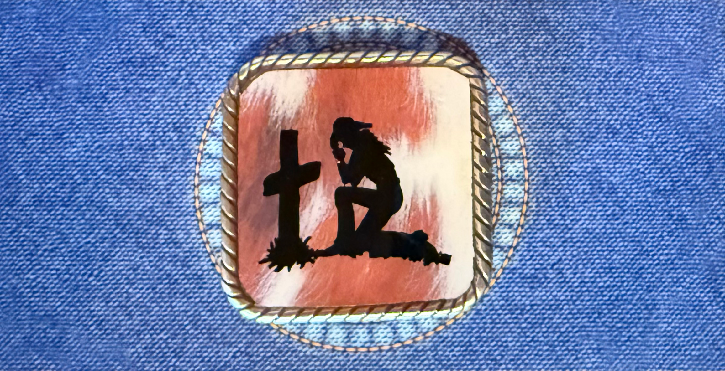 #26 Concho (sold in pairs) cowhide pattern variations 