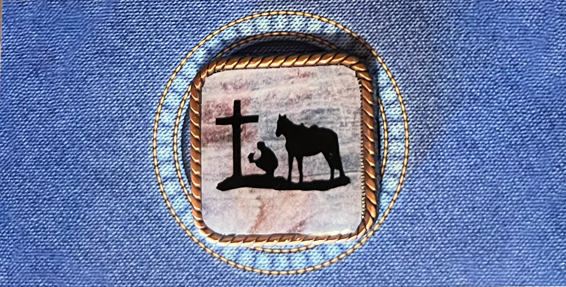 #93 Concho (sold in pairs) barnwood pattern, pattern variations may exist