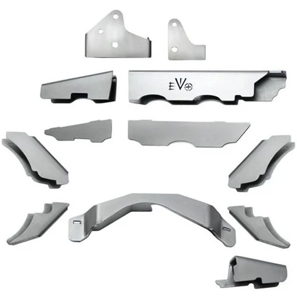 Комплект планки за преден мост Dana44 с C2 Gussets EVO Manufacturing ProTek