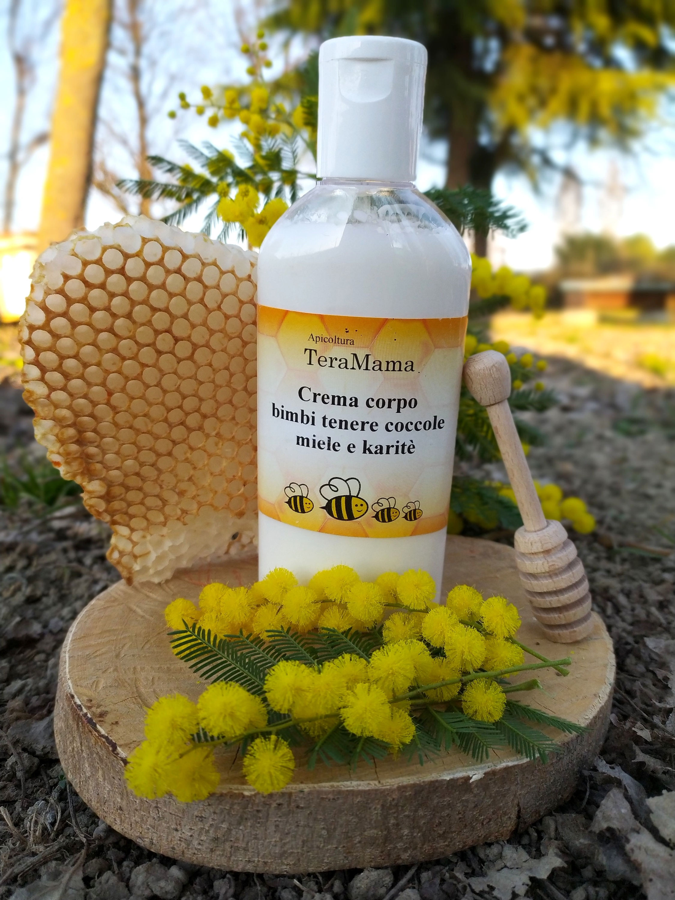 Crema corpo bimbi tenere coccole miele e karitè